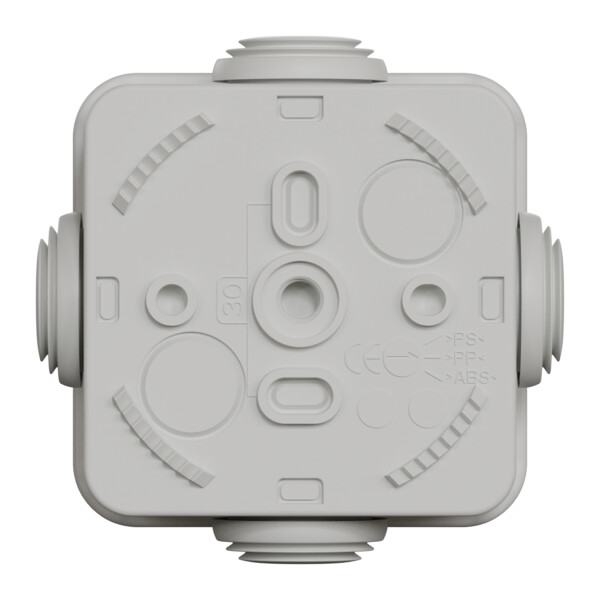 Boîte de dérivation 65x65x45 Schneider Mureva Box étanche 4 embouts Gris IP55 - Schneider Electric - ENN05002