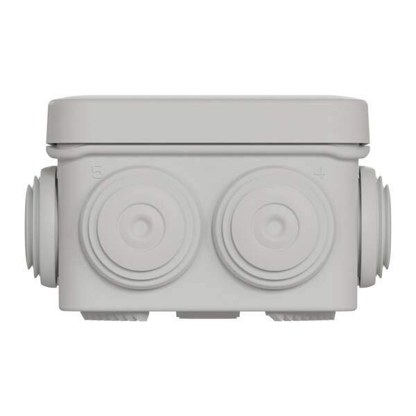 Boîte de dérivation 65x65x45 Schneider Mureva Box étanche 7 entrées couvercle clipsable Gris - Schneider Electric - ENN05032