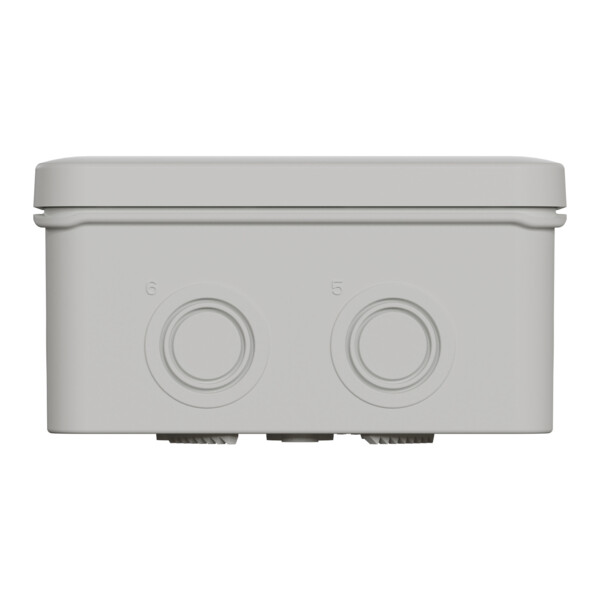 Boîte de dérivation 105x65x55 Schneider Mureva Box étanche 6 entrées défonçable pour PE Gris - Schneider Electric - ENN05083