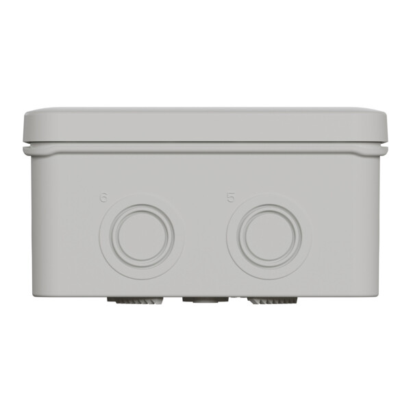 Boîte de dérivation 105x65x55 Schneider Mureva Box étanche 6 entrées défonçable pour PE Gris - Schneider Electric - ENN05083