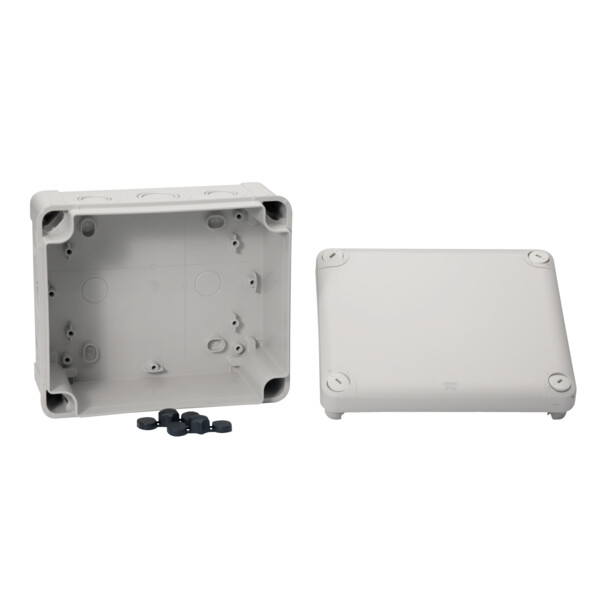 Boîte de dérivation 175x150x80 Schneider Mureva Box étanche 16 entrées défonçable pour PE Gris  - Schneider Electric - ENN05090