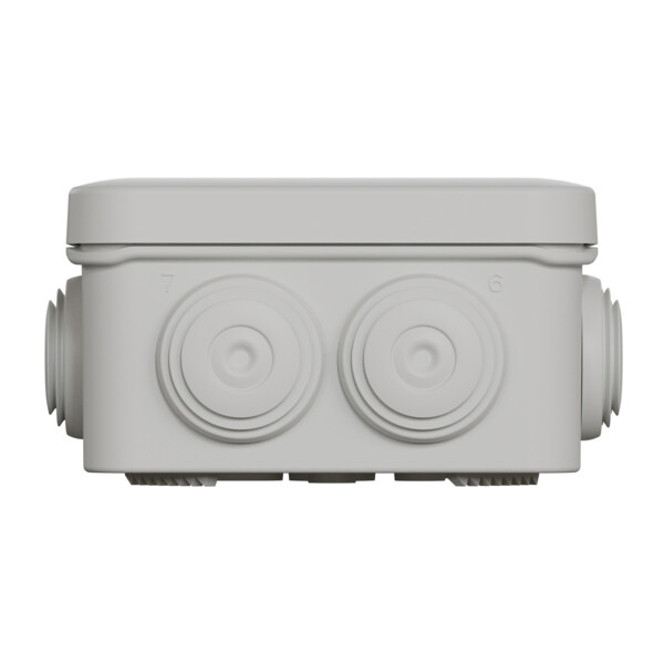 Boîte de dérivation 80x80x45 Schneider Mureva Box étanche 7 entrées avec borniers Gris IP55 - Schneider Electric - ENN05204