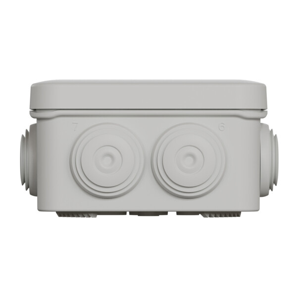 Boîte de dérivation 80x80x45 Schneider Mureva Box étanche 7 entrées avec borniers Gris IP55 - Schneider Electric - ENN05204
