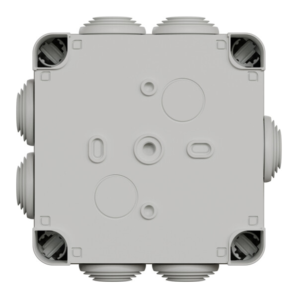 Boîte de dérivation 105x105x55 Schneider Mureva Box étanche 7 entrées couvercle à vis Gris - Schneider Electric - ENN05265