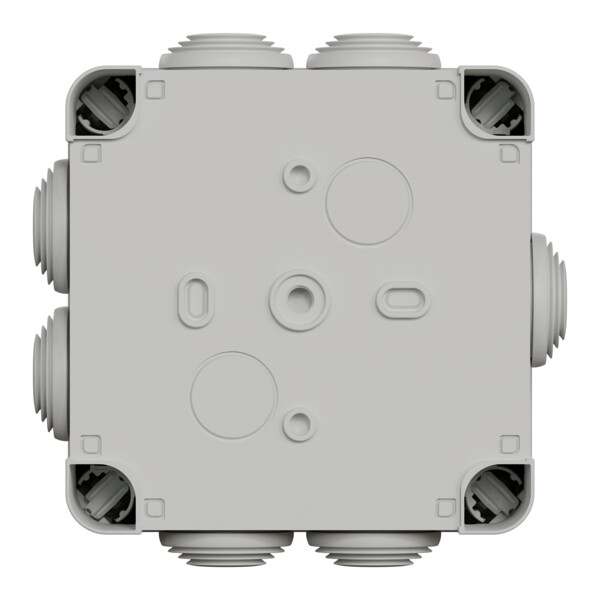 Boîte de dérivation 105x105x55 Schneider Mureva Box étanche 7 entrées couvercle à vis Gris - Schneider Electric - ENN05265