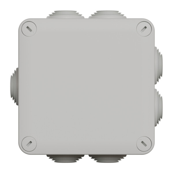 Boîte de dérivation 105x105x55 Schneider Mureva Box étanche 7 entrées couvercle à vis Gris - Schneider Electric - ENN05265