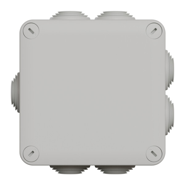 Boîte de dérivation 105x105x55 Schneider Mureva Box étanche 7 entrées couvercle à vis Gris - Schneider Electric - ENN05265