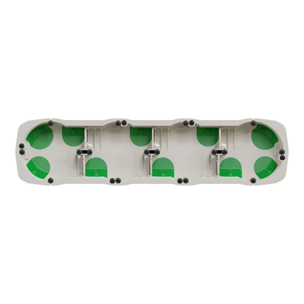 Boîte encastrement étanche Schneider Multifix 4 postes Ø67 mm entraxe 71mm - Schneider Electric - IMT35033