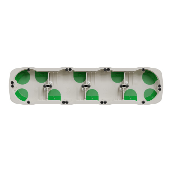 Boîte encastrement étanche Schneider Multifix 4 postes Ø67 mm entraxe 71mm - Schneider Electric - IMT35033