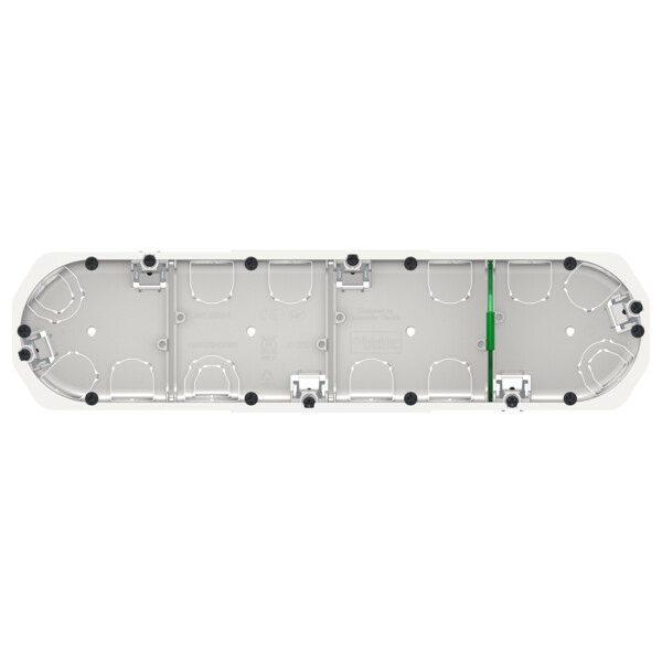 Boîte encastrement Schneider Multifix 4 postes Ø67 mm p40 mm entraxe 71 mm blanche - Schneider Electric - IMT35944