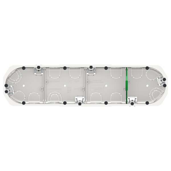 Boîte encastrement Schneider Multifix 4 postes Ø67 mm p40 mm entraxe 71 mm blanche - Schneider Electric - IMT35944
