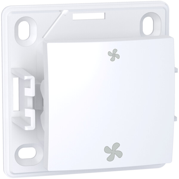 Alréa, Commande VMC sans position arrêt, blanc polaire - Schneider Electric - ALB61158P