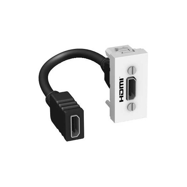 Prise HDMI Blanc Polaire Préconnectorisée 1 Module Altira Schneider - Schneider Electric - ALB44373