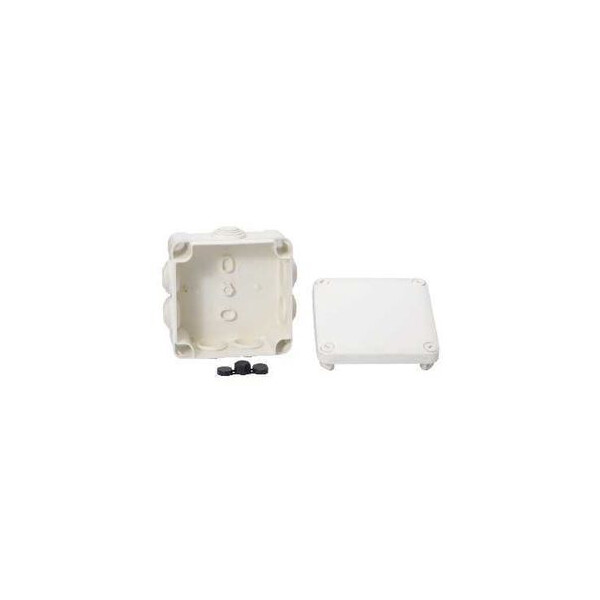 Mureva Box, boite de dérivation IP55 + embouts 105x105x55 blanc - Schneider Electric - ENN05025