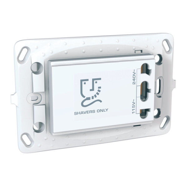 Prise rasoir blanc Schneider Unica - Schneider Electric - MGU5.064.18