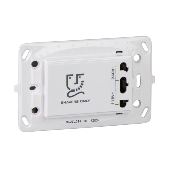 Prise rasoir blanc Schneider Unica - Schneider Electric - MGU5.064.18