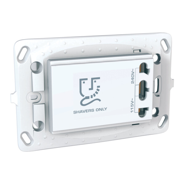 Prise rasoir blanc Schneider Unica - Schneider Electric - MGU5.064.18