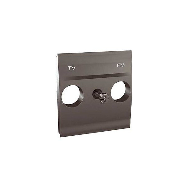 Schneider Unica Graphite couvercle TV/FM 2 modules - Schneider Electric - MGU9.440.12