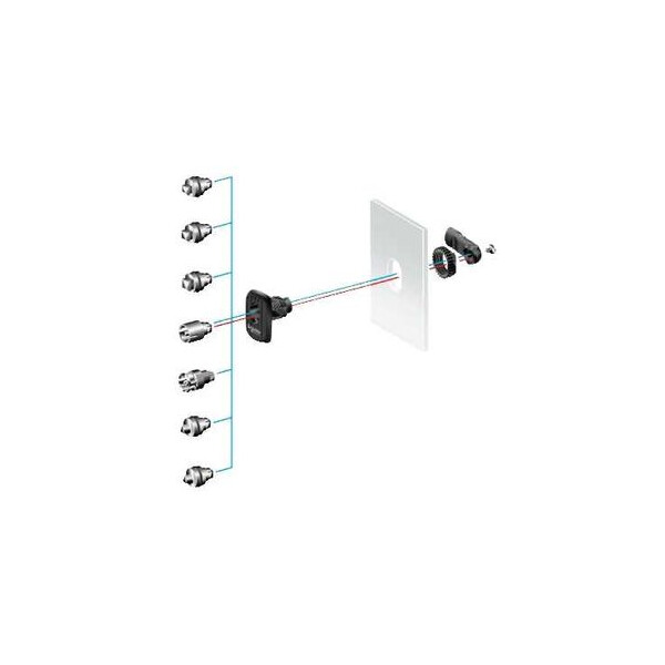 Insert carré male 8 mm pour S3D - Schneider Electric - NSYAEDLS8S3D