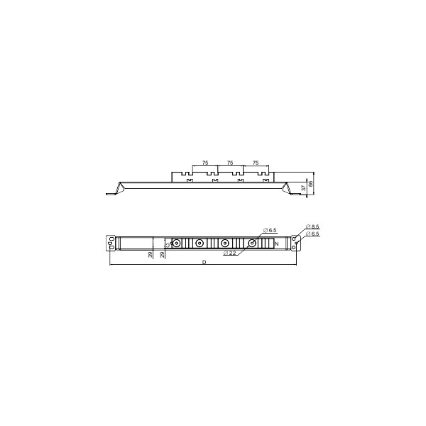 Support calage inferieur 500 - Schneider Electric - NSYAS500
