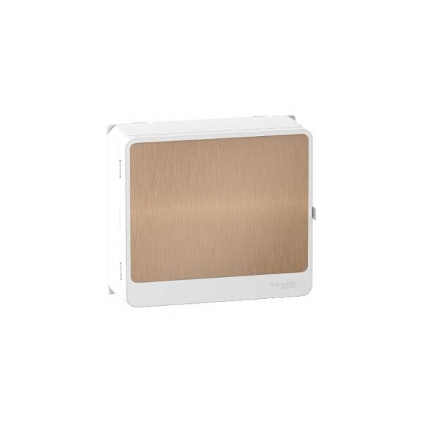 Resi9 - habillage + porte touch bronze - pour platine et bloc de commande 13 Modules - Schneider Electric - R9H13418L