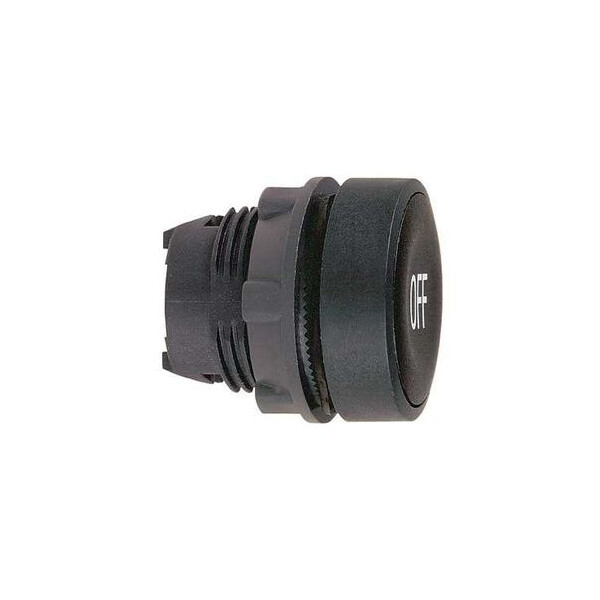 Harmony tête de bouton poussoir - Ø22 - noir - OFF - Schneider Electric - ZB5AA235