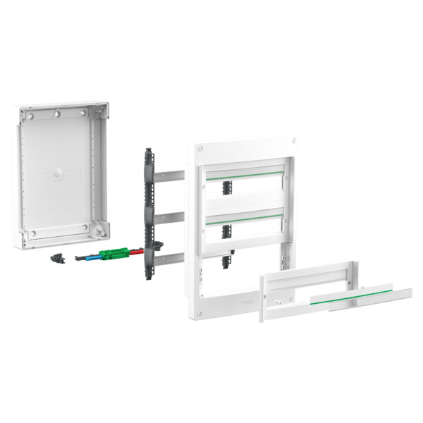 Coffret électrique en saillie Schneider PrismaSet XS 4 rangées 18 modules - Schneider Electric - LVSXT418