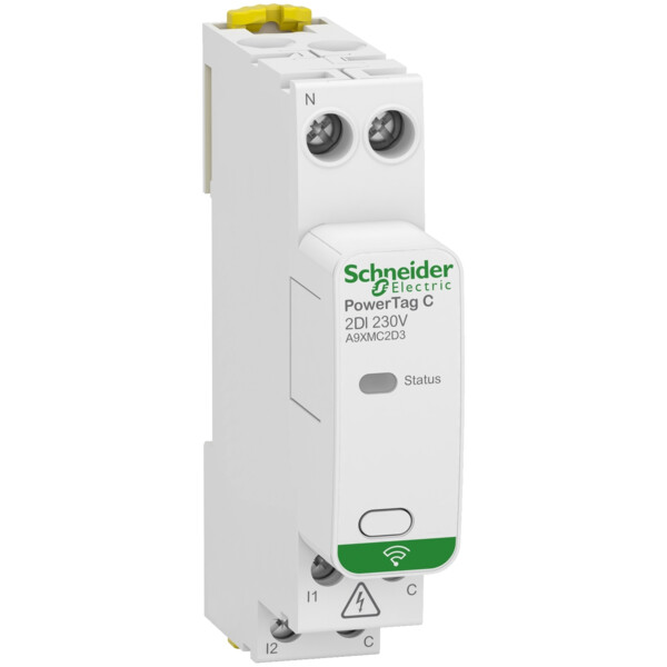 Powertag c - capteur contacts radio-fréquence modulaire - 2 entrées - Schneider Electric - A9XMC2D3