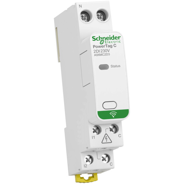 Powertag c - capteur contacts radio-fréquence modulaire - 2 entrées - Schneider Electric - A9XMC2D3