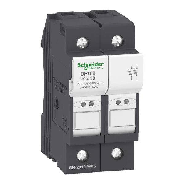Porte-Cartouche fusible 2P 32A Schneider 5Q5123 TeSys pour Cartouche fusible 10X38mm - Schneider Electric - DF102