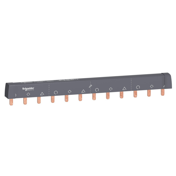 Acti9 iC60, peigne à dents, 3 pôles, 100A, 12 modules de 18mm - Schneider Electric - A9XPH312