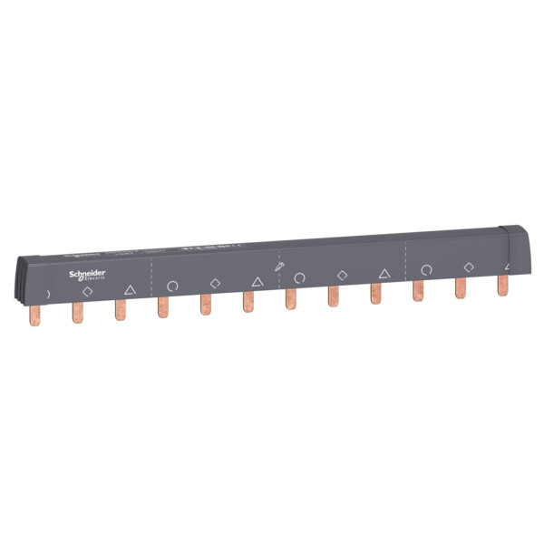 Acti9 iC60, peigne à dents, 3 pôles, 100A, 12 modules de 18mm - Schneider Electric - A9XPH312