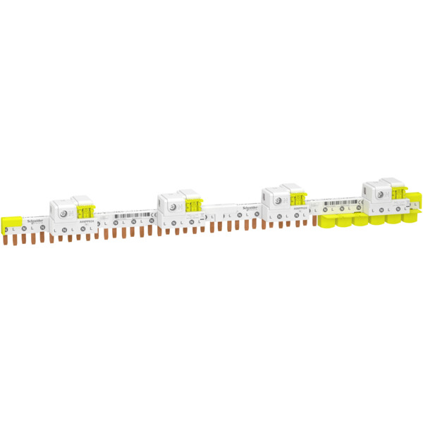 Acti9 idt40 - peigne avec connecteur - 1p+n - 24 modules de 18mm - 80a - Schneider Electric - A9XPP624