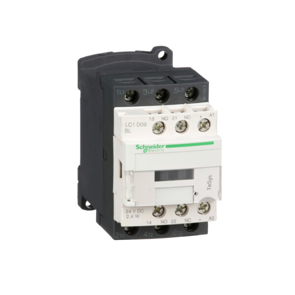 Contacteur 3P 9A Schneider Tesys Lc1D Ac3 440V Bobine 24Vcc - Schneider Electric - LC1D09BL