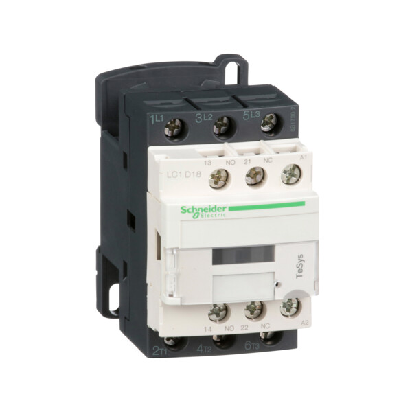 Contacteur 3P 18A Schneider Tesys Lc1D Ac3 440V Bobine 24Vcca - Schneider Electric - LC1D18B7