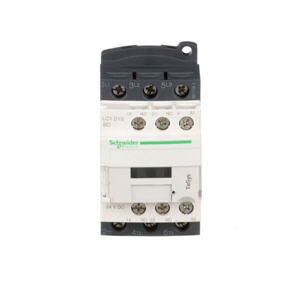 Contacteur Schneider Tesys Lc1D 3P Ac3 440V 18 A Bobine 24 V Cc - Schneider Electric - LC1D18BD