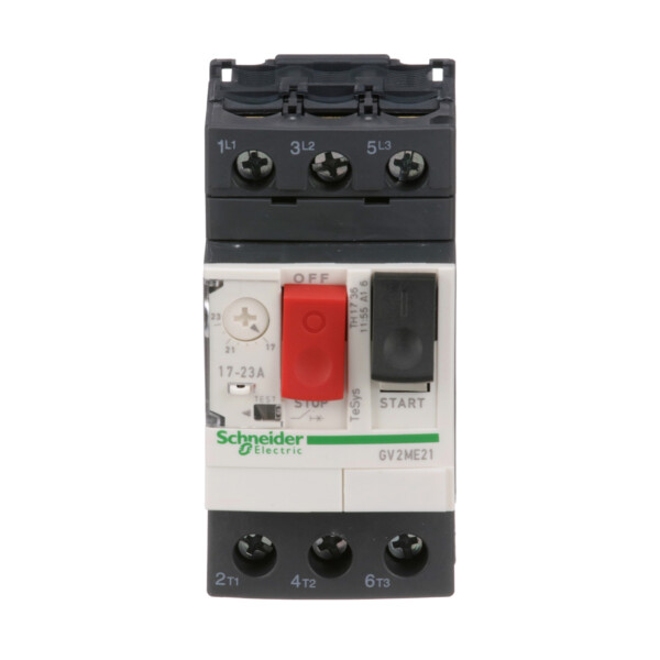 Disjoncteur moteur 17 à 23A Schneider Gv2Me 3P 3D Déclencheur magnétothermique - Schneider Electric - GV2ME21