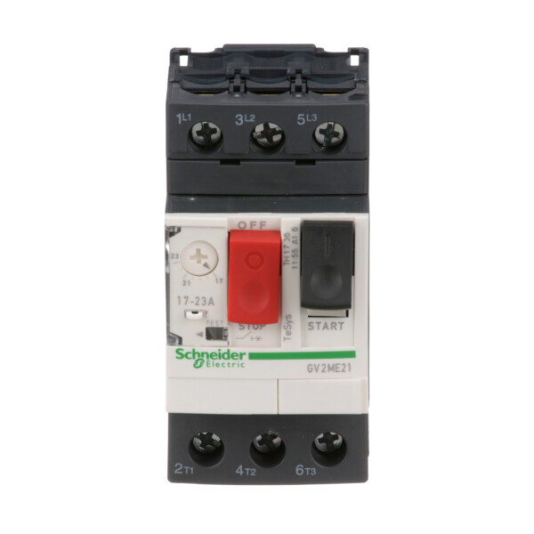 Disjoncteur moteur 17 à 23A Schneider Gv2Me 3P 3D Déclencheur magnétothermique - Schneider Electric - GV2ME21