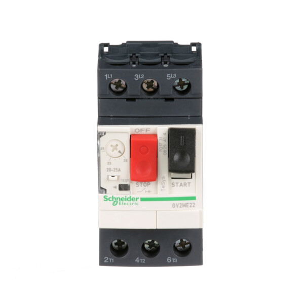 Disjoncteur moteur 20 à 25A Schneider Gv2Me22 3P 3D Déclencheur Magnétothermique - Schneider Electric - GV2ME22