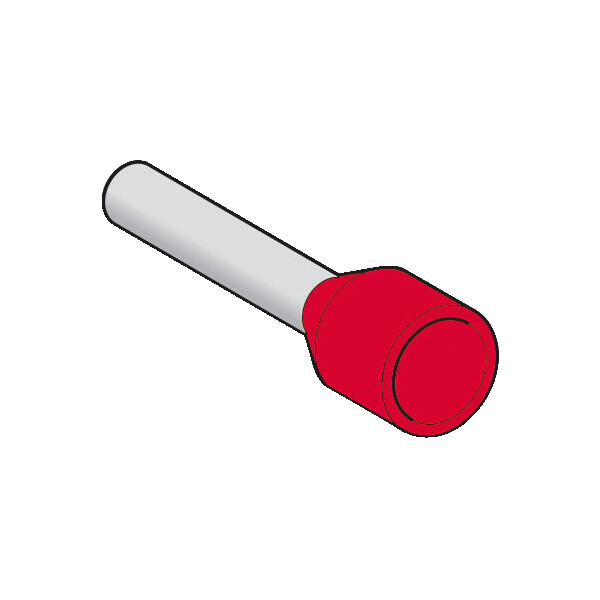 Schneider Electric Embout de câblage Format Moyen 1 Mm² Rouge - Schneider Electric - DZ5CE010
