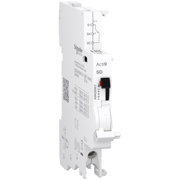 Contact auxiliaire SD 1OC Schneider Acti9 C60 c120 100ma /6a - Schneider Electric - A9N26907