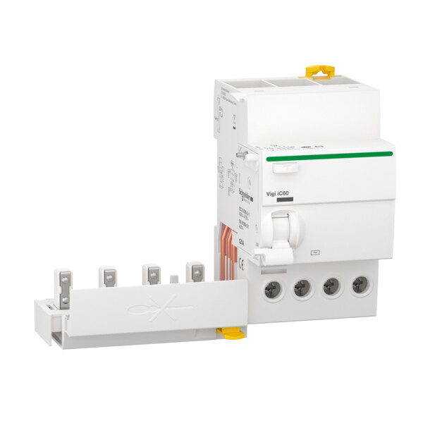 Bloc différentiel Schneider Acti9 Vigi iC60 4 pôles 25A type AC 30mA 400V  - Schneider Electric - A9Q11425