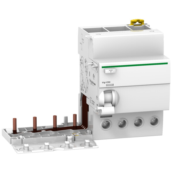 Bloc différentiel Schneider Acti9 Vigi iC60 4 pôles 63A type AC 30mA 400V - Schneider Electric - A9V11463
