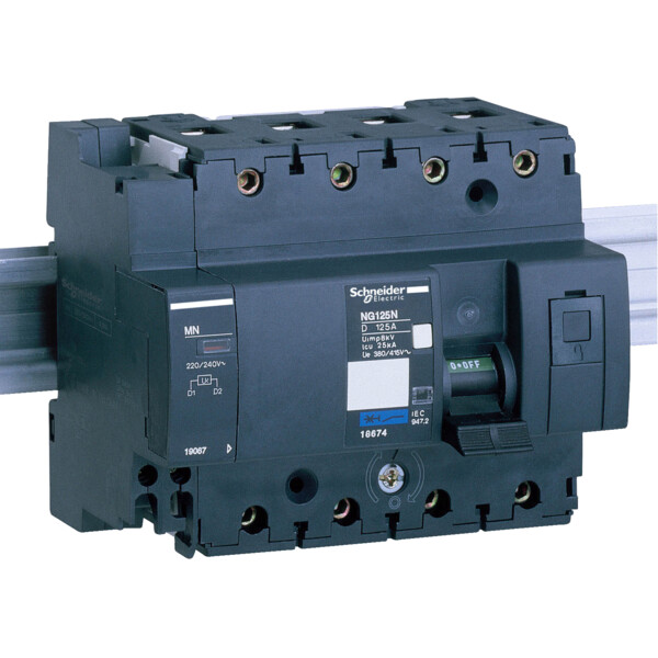 Schneider Electric Disjoncteur Modulaire Multi 9 Ng125N 4 Pôles 125 A Courbe D - Schneider Electric - 18674