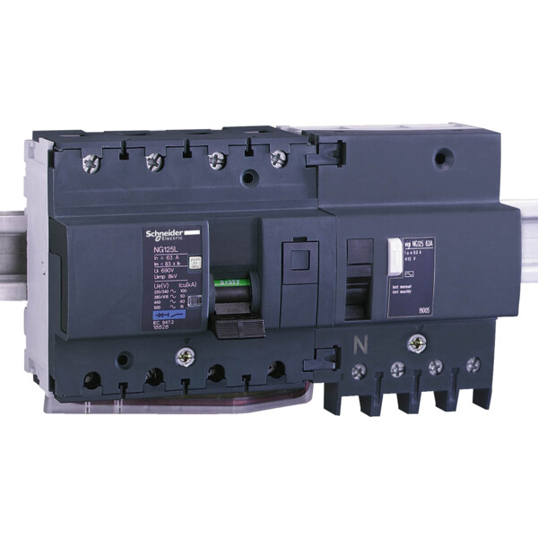 Schneider Electric Disjoncteur Modulaire Multi 9 Ng125L 4 Pôles 63 A Courbe C - Schneider Electric - 18828