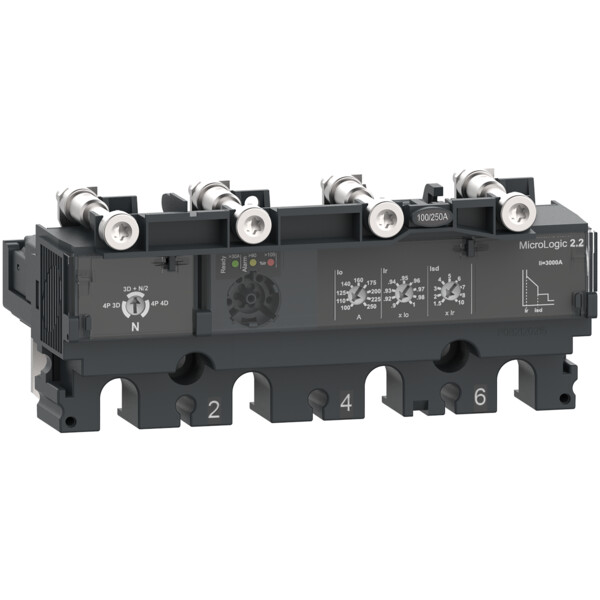 Compact nsx - déclencheur micrologic 2.2 250a - 4p4d pour nsx250 - Schneider Electric - C2542D250