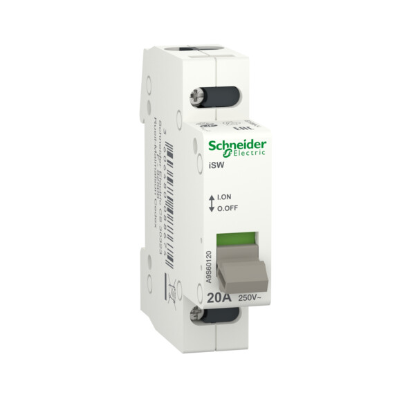 Acti9, iSW interrupteur de commande 1P 20A 250VCA - Schneider Electric - A9S60120