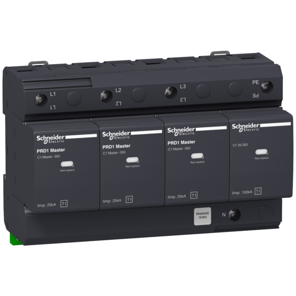 PARAFOUDRE PRD1 MASTER 3P N 350V AVEC REPORT SIGNALISATION  A P KA - Schneider Electric - 16363