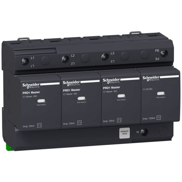 PARAFOUDRE PRD1 MASTER 3P N 350V AVEC REPORT SIGNALISATION  A P KA - Schneider Electric - 16363