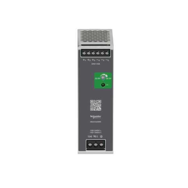Alimentation Modicon ABL à Découpage 5 A Sortie 24 Vcc – 100 à 240 Vca – Mono/Biphasé - Schneider Electric - ABLS1A24050